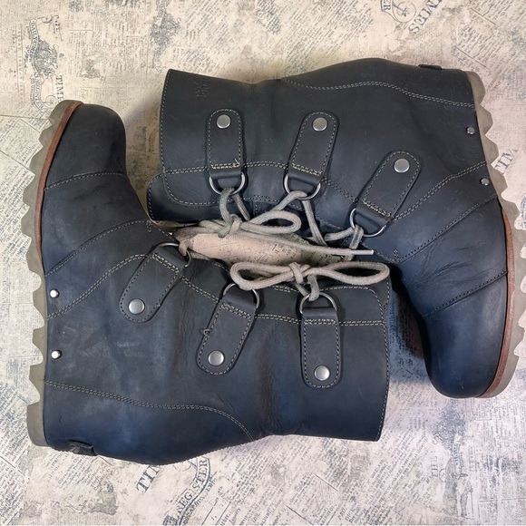 Sorel Joan of Arctic Wedge Mid High Bootie Lace Up Boots Sz 8 - Picture 6 of 12